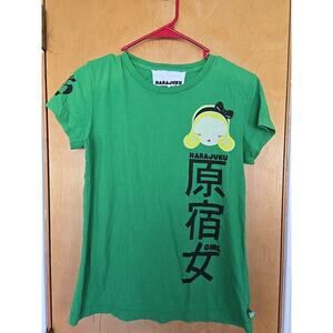 Harajuku Lovers By Gwen Stefani Fatal Attraction Green T-Shirt Large Y2K LAMB
